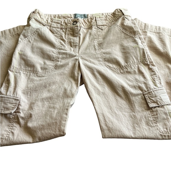 FILA Academy Cargo Pants Size Small Side Pockets Front Pockets Tan Color - Picture 1 of 17
